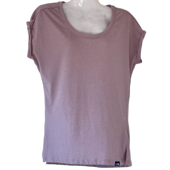 The North Face Flash Dry Tee Oversized Lilac Color Scoop Neck Cap Sleeve  XS - Picture 1 of 6